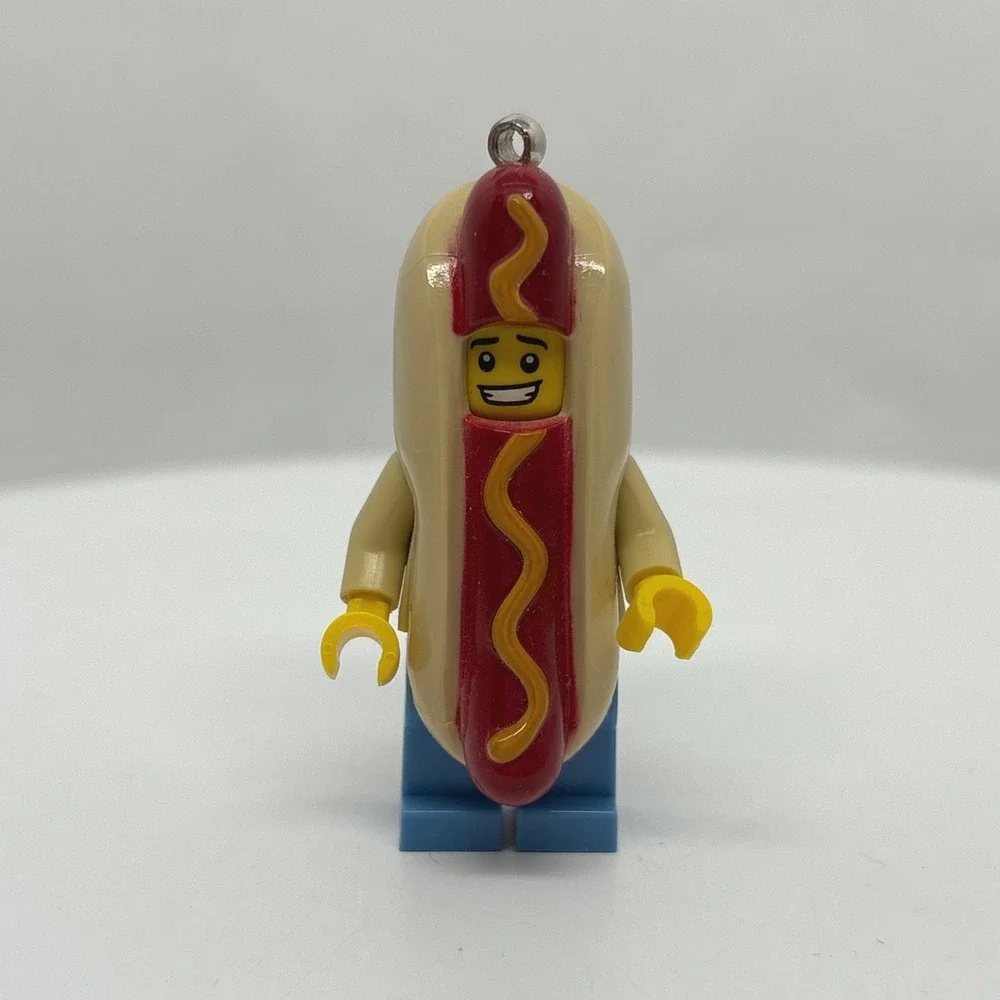 LEGO Hot Dog Man Minifigure Keychain Series 13 Food Suit Bag Charm 853571